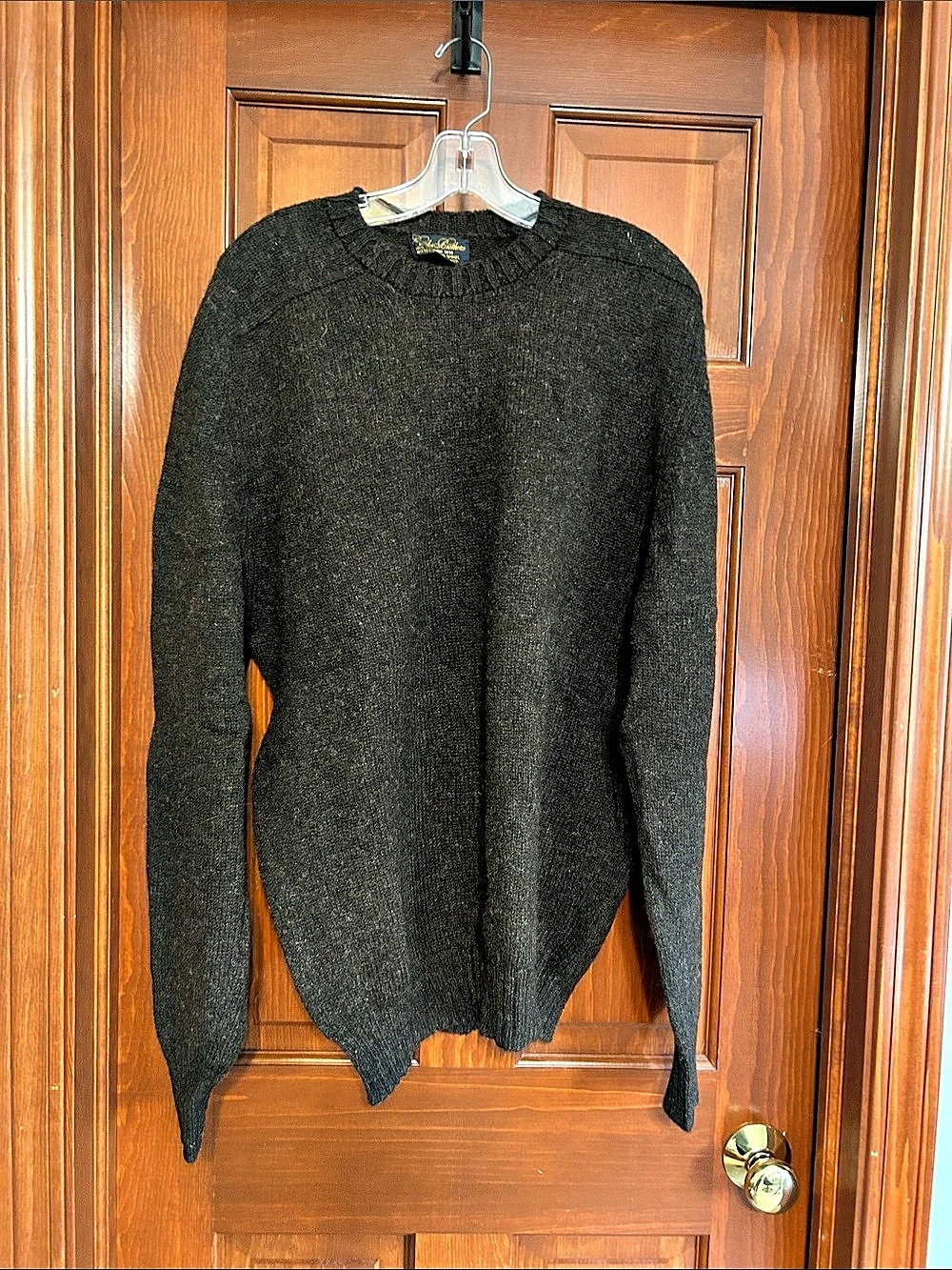 Brooks Brothers Men's Crewneck Sweater in Black
